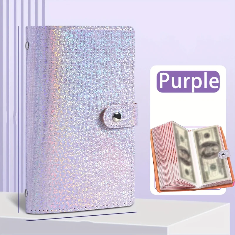 A6Colorful storage album，Made of High Quality Materials，Built-in50Inner Page Storage Booklet，Can Accommodate100A paper bill，