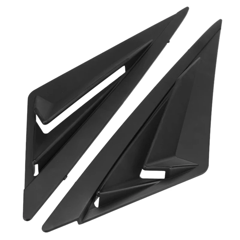 For Hyundai Elantra CN7 2020-2021 2PCS/Set Rear Side Window Shutters Decoration Trim Body Kits Matt Black