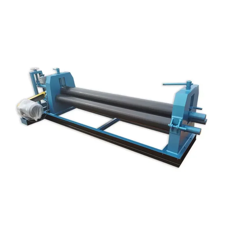 

High Quality 4mm 6mm Thick Mechanical Semi-automatic 3-roll Plate Bending Machine Manual Plate Rolling Machine