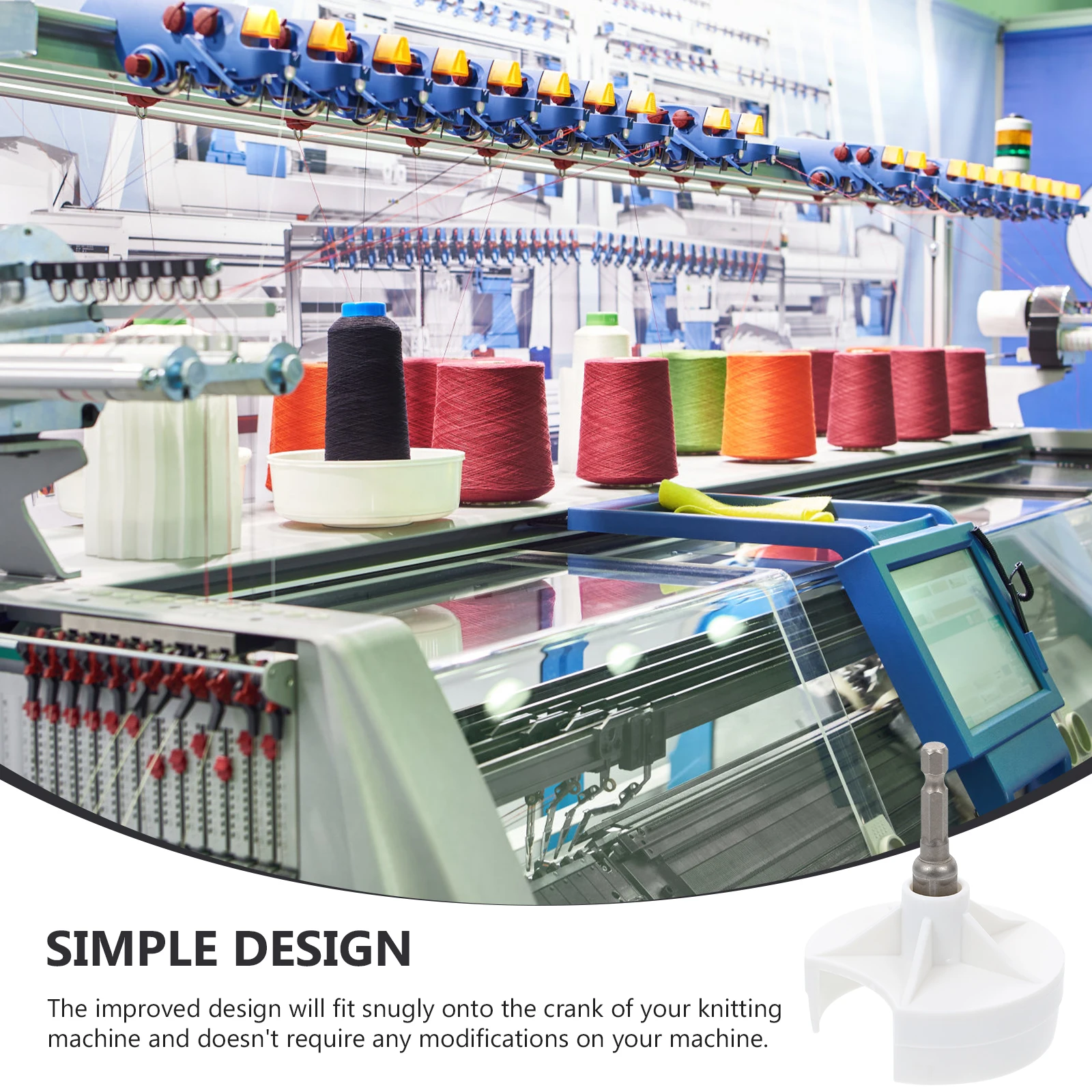

Plastic Knitting Machine H Adapter Durable ABS Material Easy Install Braiding Tool Sewing Supply Weave Craft Quick Knitter