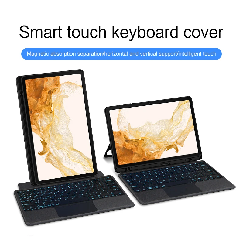 Magic Keyboard Case For Samsung Galaxy Tab S8 S7 11 A8 10.5 S6 Lite 10.4 S9 S10 FE 10.9 Tablet Backlit Touch Pad Protective Case view 3