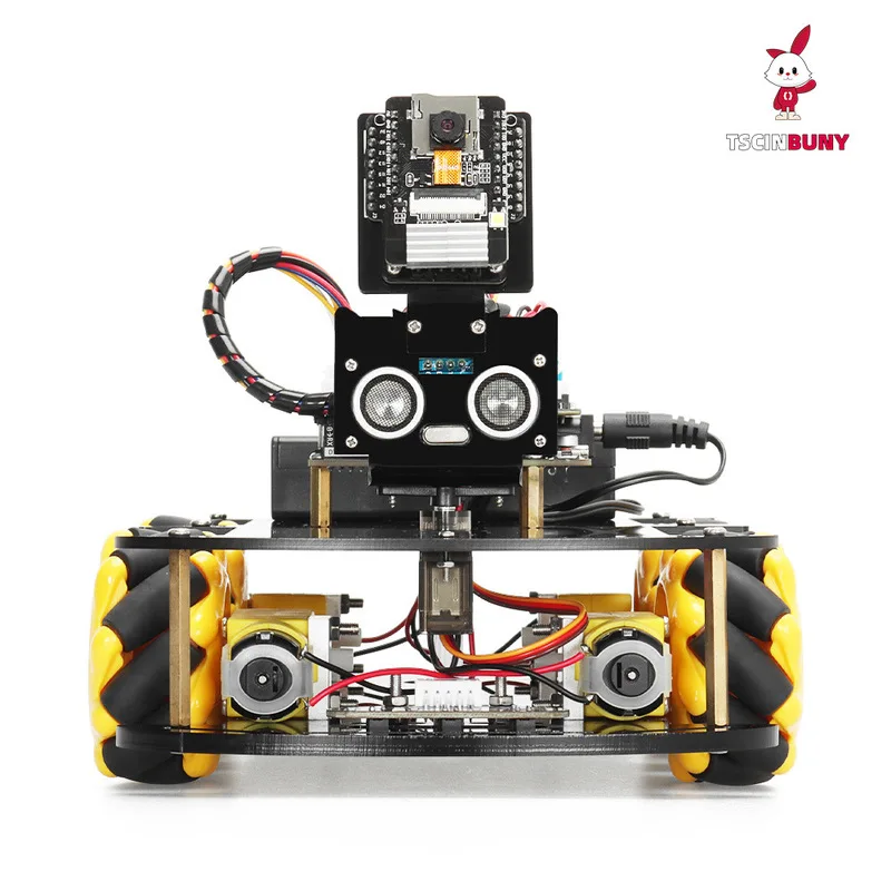 ESP32 Camera Programming Education Robot Car IoT Ultrasonic Obstacle Avoidance Programmable Kit For STEM Students