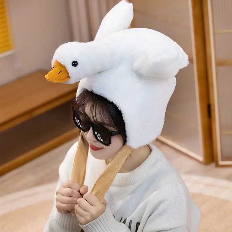 パロディ面白いフラインググース冬帽子パーティー用パロディかわいいキャップボンネット女の子女性子供誕生日ギフトお祝いプレゼント