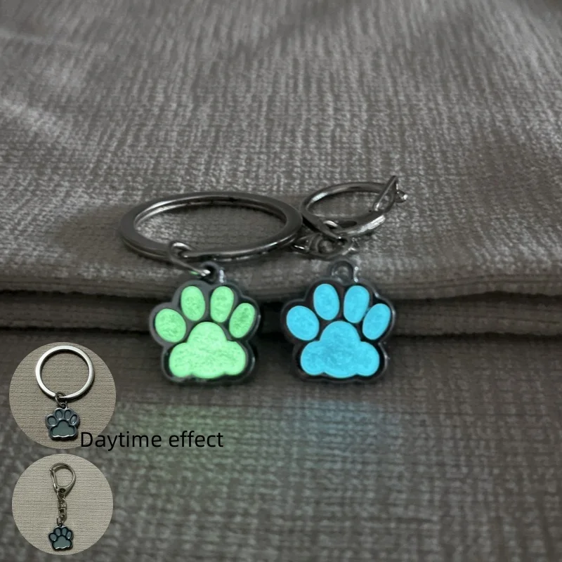 New Nightlight Dog Claw Keychain for Women's Gifts, Fashionable Item for Dog Lovers, Gift Gifts