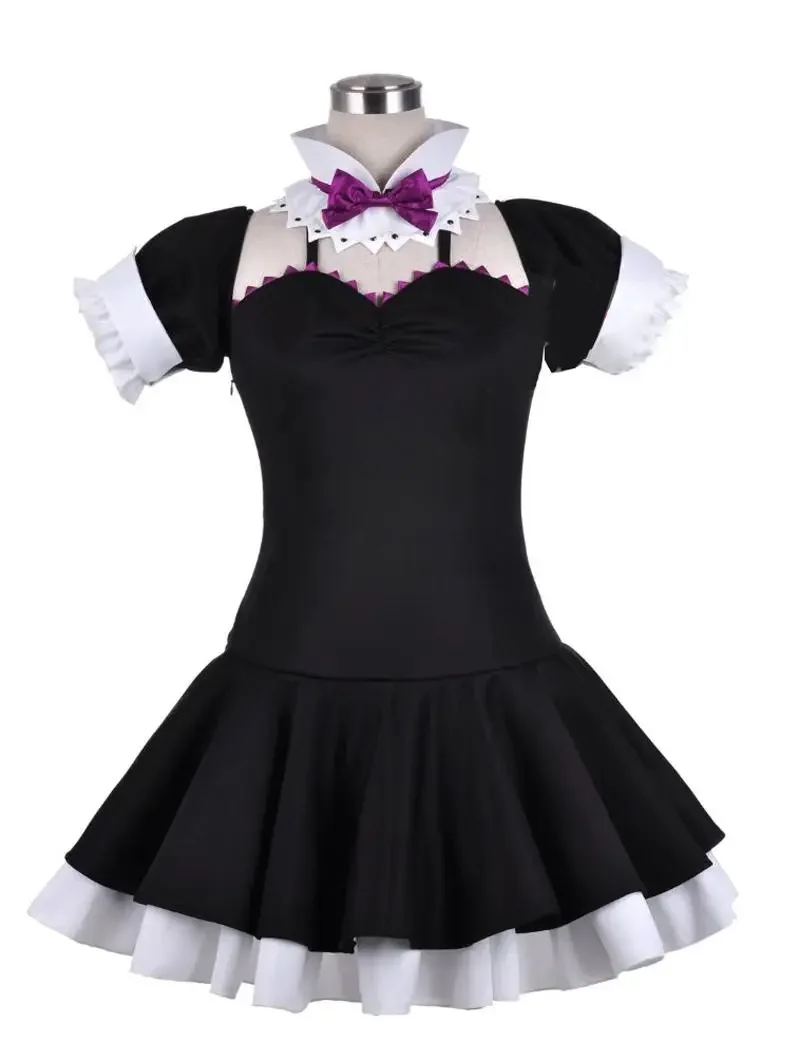 Unisex Anime Cos Maki Nishikino Apron Dress Maid Suit Sets Cosplay Costumes Custom Size