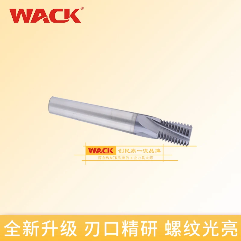 WACK thread milling cutter NPT NPTF American 60 degree taper thread milling cutter alloy pipe thread milling cutter