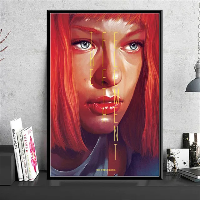 Classic Sci-Fi Movie The Fifth Element Canvas Painting Posters and Print Wall Art Abstract Pictures for Bedroom Home Decoration