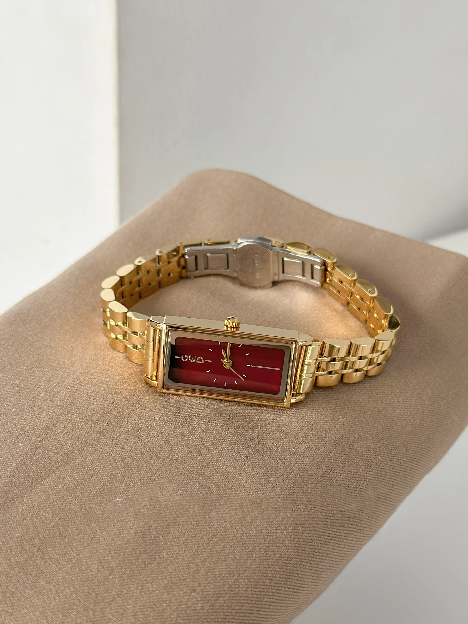 

GEDI Роскошные винтажные женские часы, прямоугольный стальной браслет, водостойкие кварцевые часы, подарок на праздник