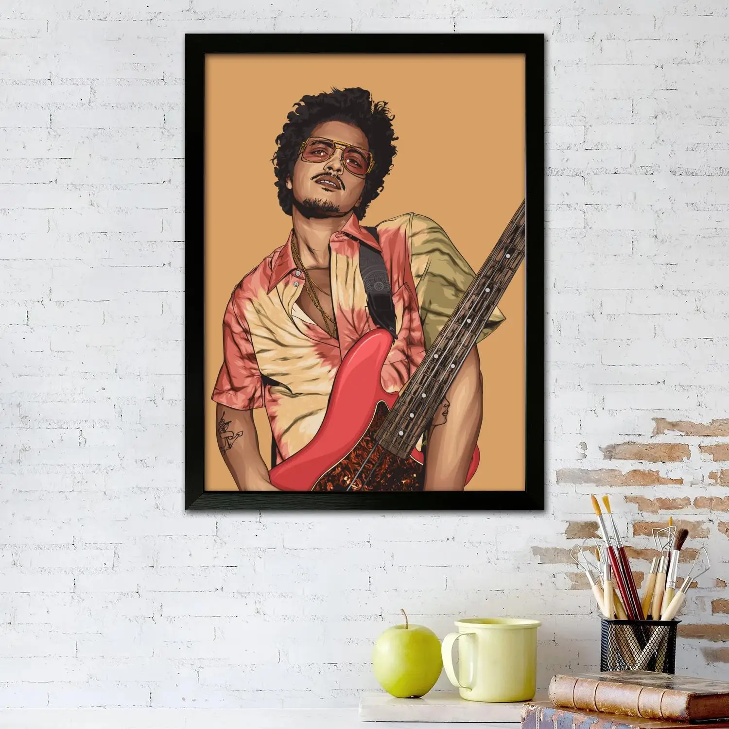 Bruno Mars Singer Canvas Art Poster, Wall Art, Picture Print, Modern Family, Bedroom Decor, Posters,Decorative painting