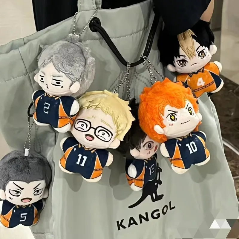 

Haikyuu Anime Peripherals Shoyo Hinata Kei Tsukishima Plush Childrens Toy Doll 12cm Backpack Decoration Collection Pendant