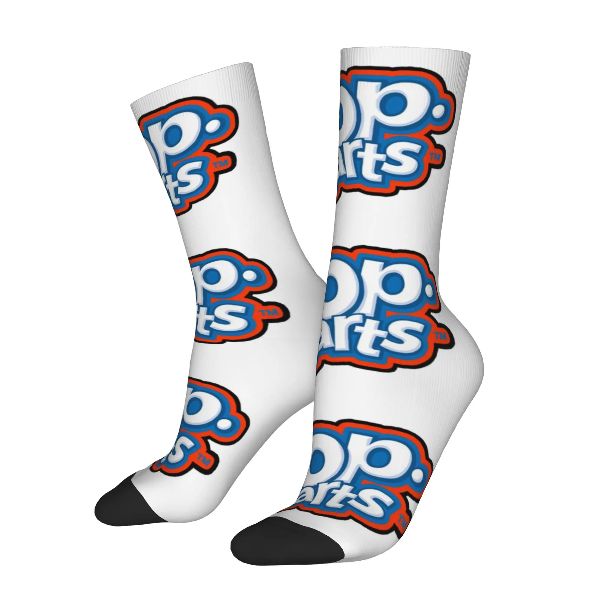 

1 Pair Funny Sock Pop-Tarts Flaky Pastry (2) Vintage Quality Pattern Printed Men Crew Socks Casual Men's Socks