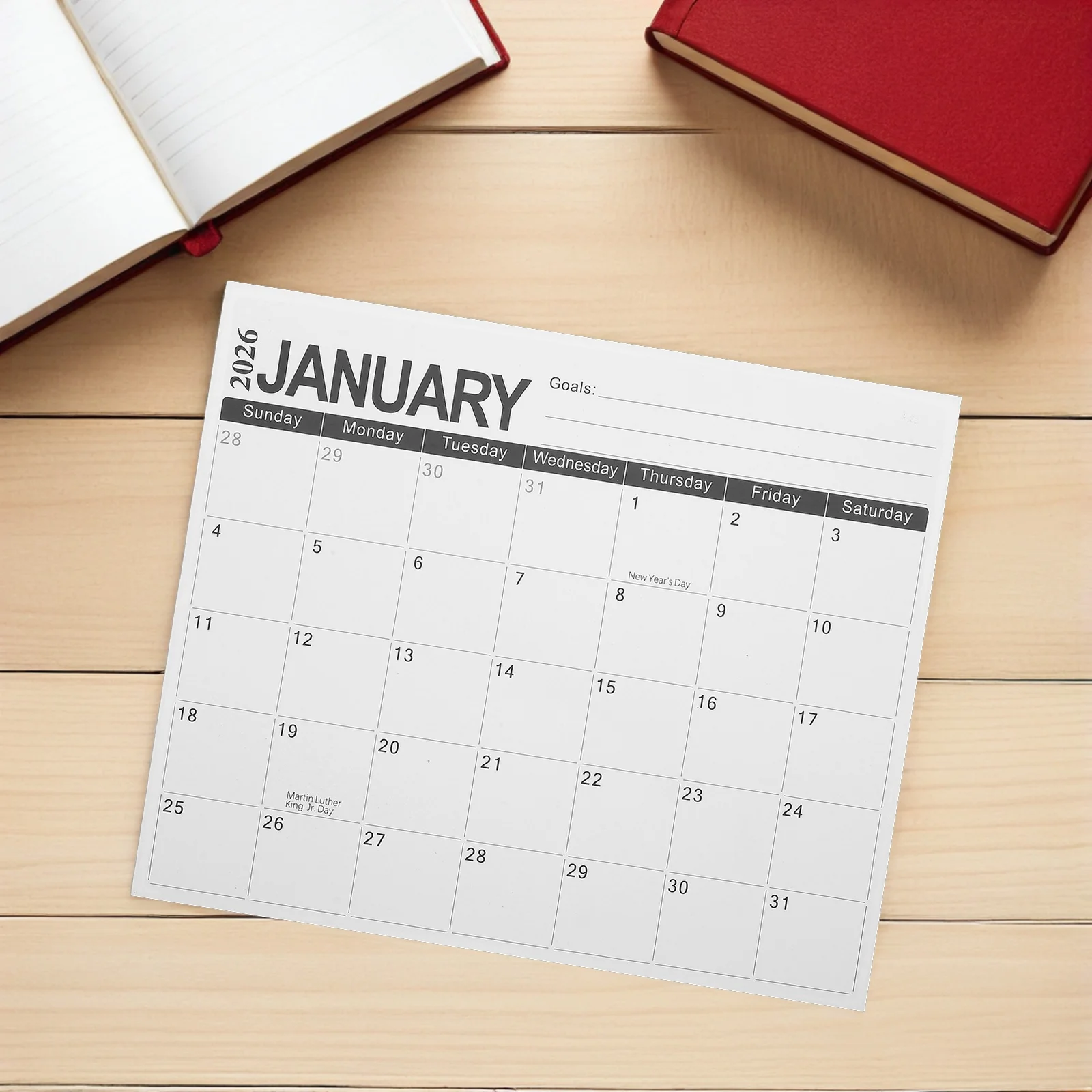 

2026-2027 Fridge Magnet Planner 18 Month English Monthly Calendar 12x10in Printing Quality Kitchen Organizer