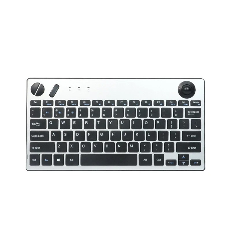 Wireless Mini Trackball Keyboard,78-Key,Bluetooth Keyboard with Trackball Air Mouse 1600dpi , for TV Phone Laptop-ELEC