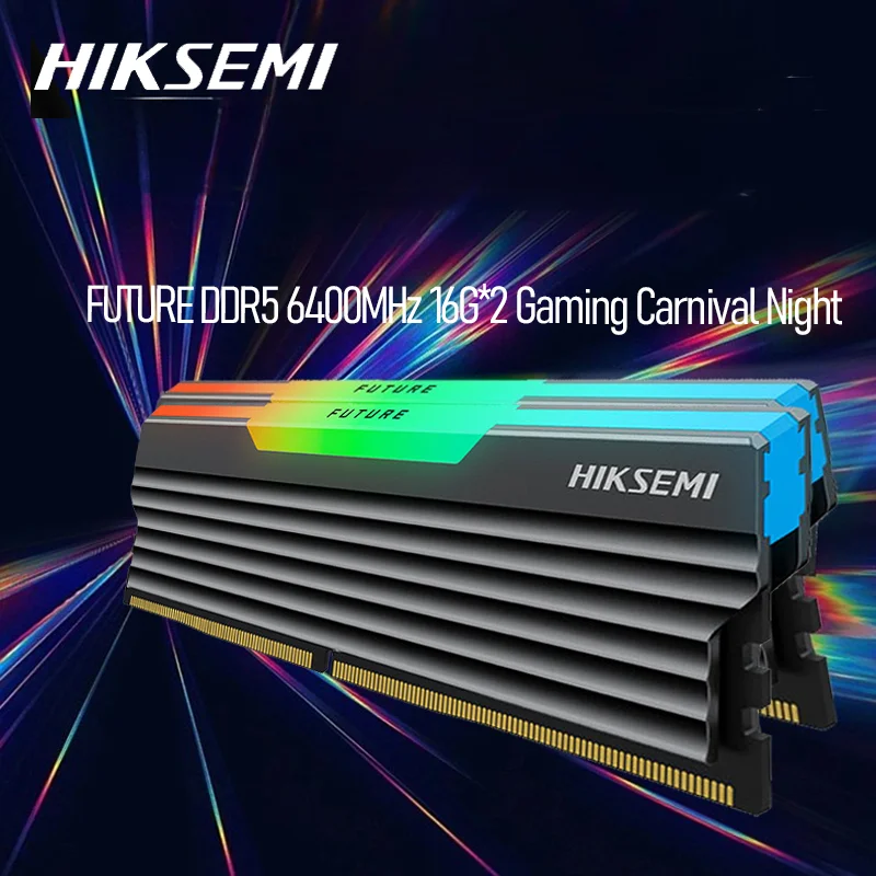 

HIKSEMI DDR5 RAM 32 ГБ (16 ГБ x 2) 6400 МГц 288-контактная память для настольных ПК, XMP 3.0, игровая/разгонная память — рожденная для киберспорта