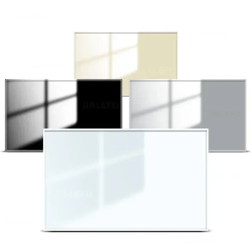 Imagen 1 del producto DELEFU Panel de vidrio templado decoración enchufe de pared Panel en blanco blanco gris negro oro cuatro