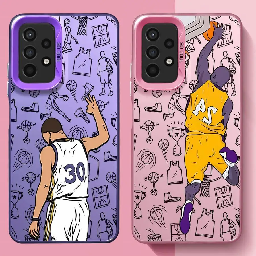 Basketball Schießen Sport Handytasche für Samsung Galaxy A22 A24 A31 A33 A52s A53 A54 A55 A32 A36 A56 A71 Abdeckung