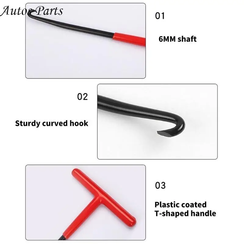 

57BA Reliable Motorcycle Exhaust Spring Puller Tool Set T Handle Design for Efficient Brake Spring Removal and Installation