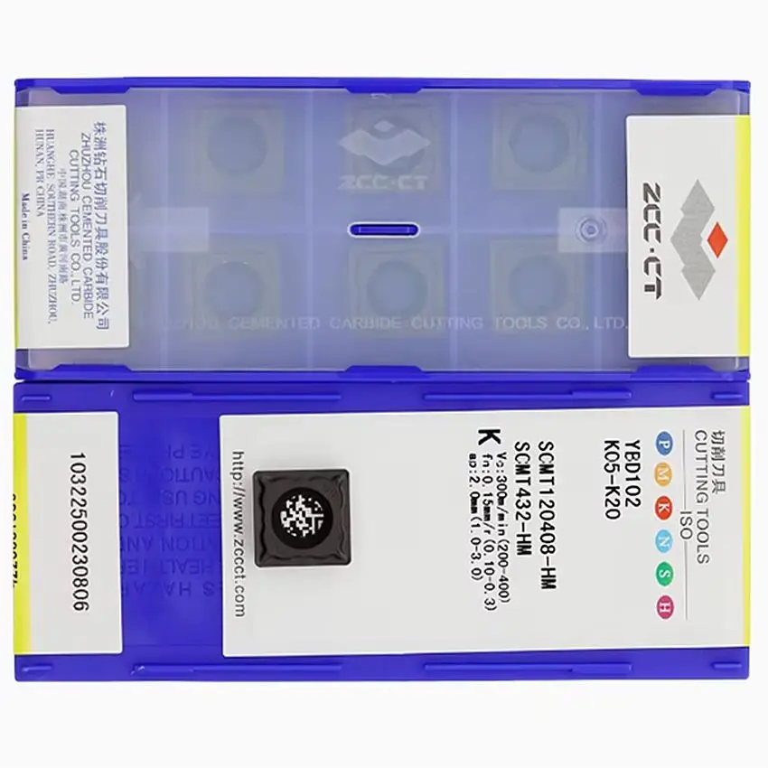 

SCMT120408-HM YBD102/SCMT120408-HM YBD152/SCMT120408-HM YBG102/SCMT120408-HM YBG202 ZCC.CT CNC carbide turning inserts 10pcs/box