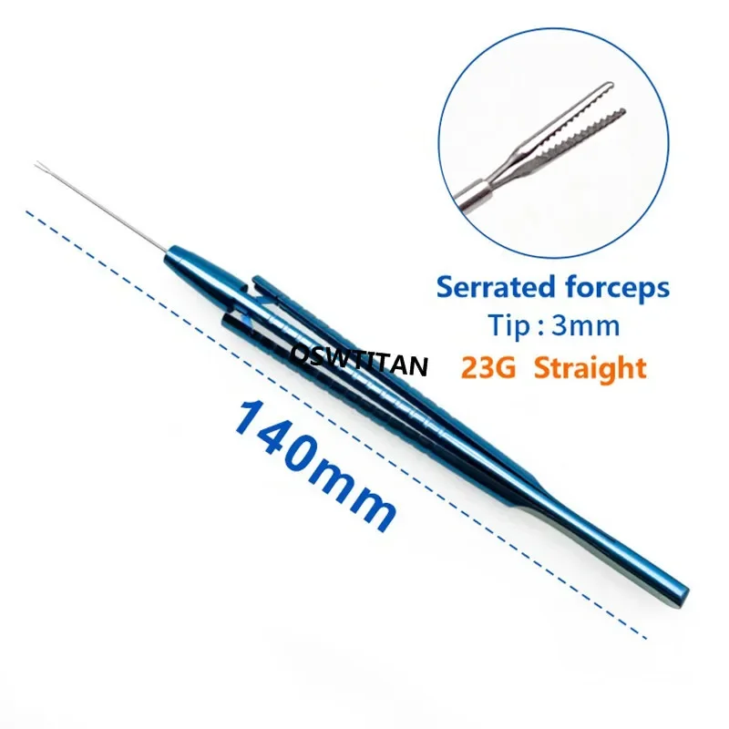 Imagem -06 - Titânio Optálmico Capsulorhexis Fórceps de Preensão 20g 23g Intraocular Virtreo-retinal Micro Instrumentos Cirúrgicos