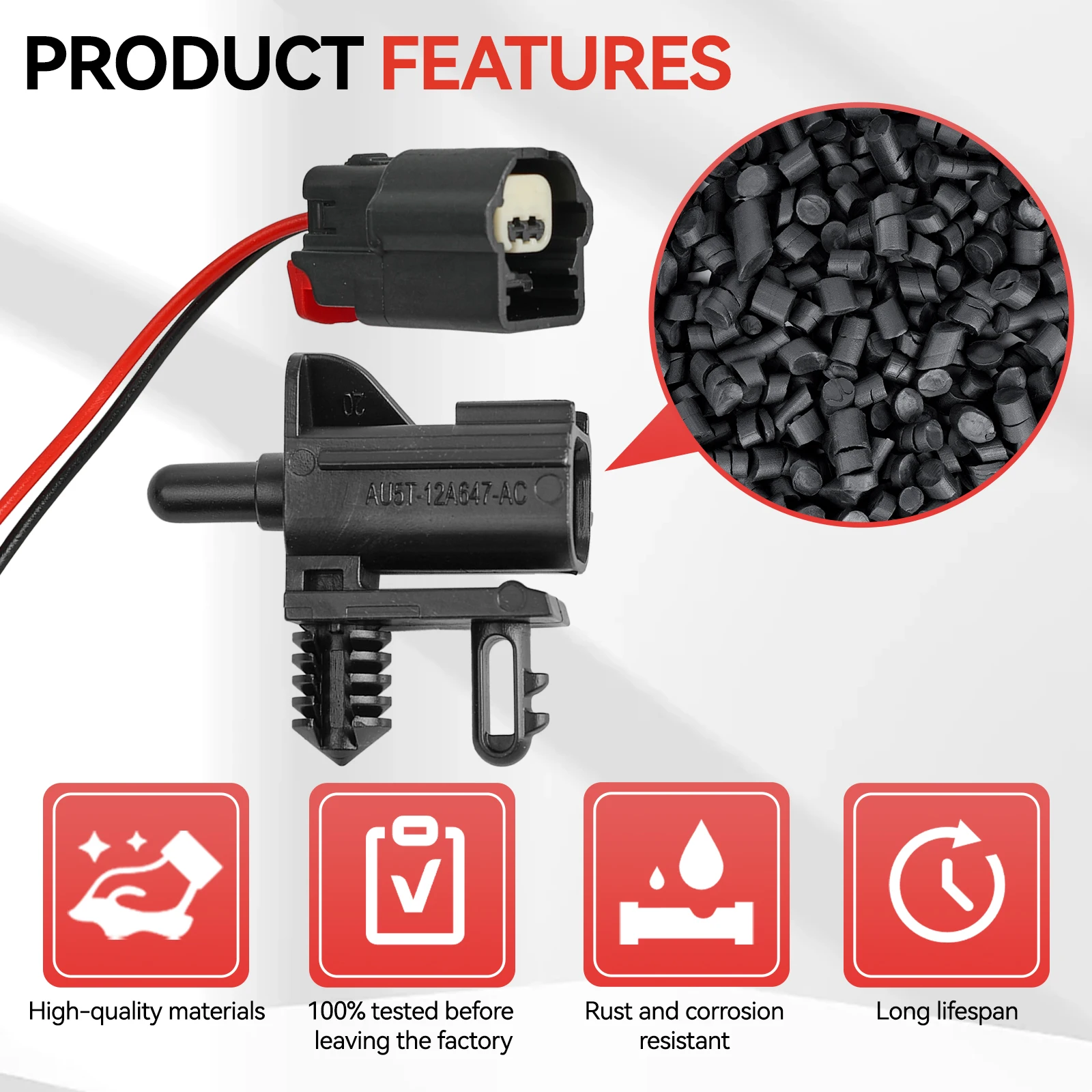 مستشعر درجة حرارة الهواء المحيط/الضفيرة لفورد فليكس اكسبلورر إسكيب إيدج فيوجن F-250 F-350 F-450 AU5T12A647AC AU5Z12A647B #6