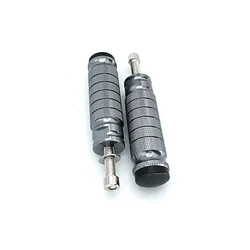 1 Pair CNC Motorcycle Rear Foot Rest Pegs Pedals M8 6063 Aluminium Refit Durable Universal Footrests Footpegs 102X26X26mm