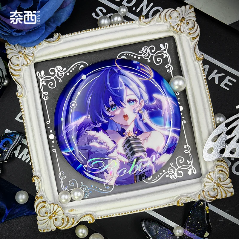 Anime Honkai: Star Rail Robin Doujin Cosplay Flash Badge Emblem Cartoon Postcard Instant Camera Card Bookmark Brooch Xmas Gift