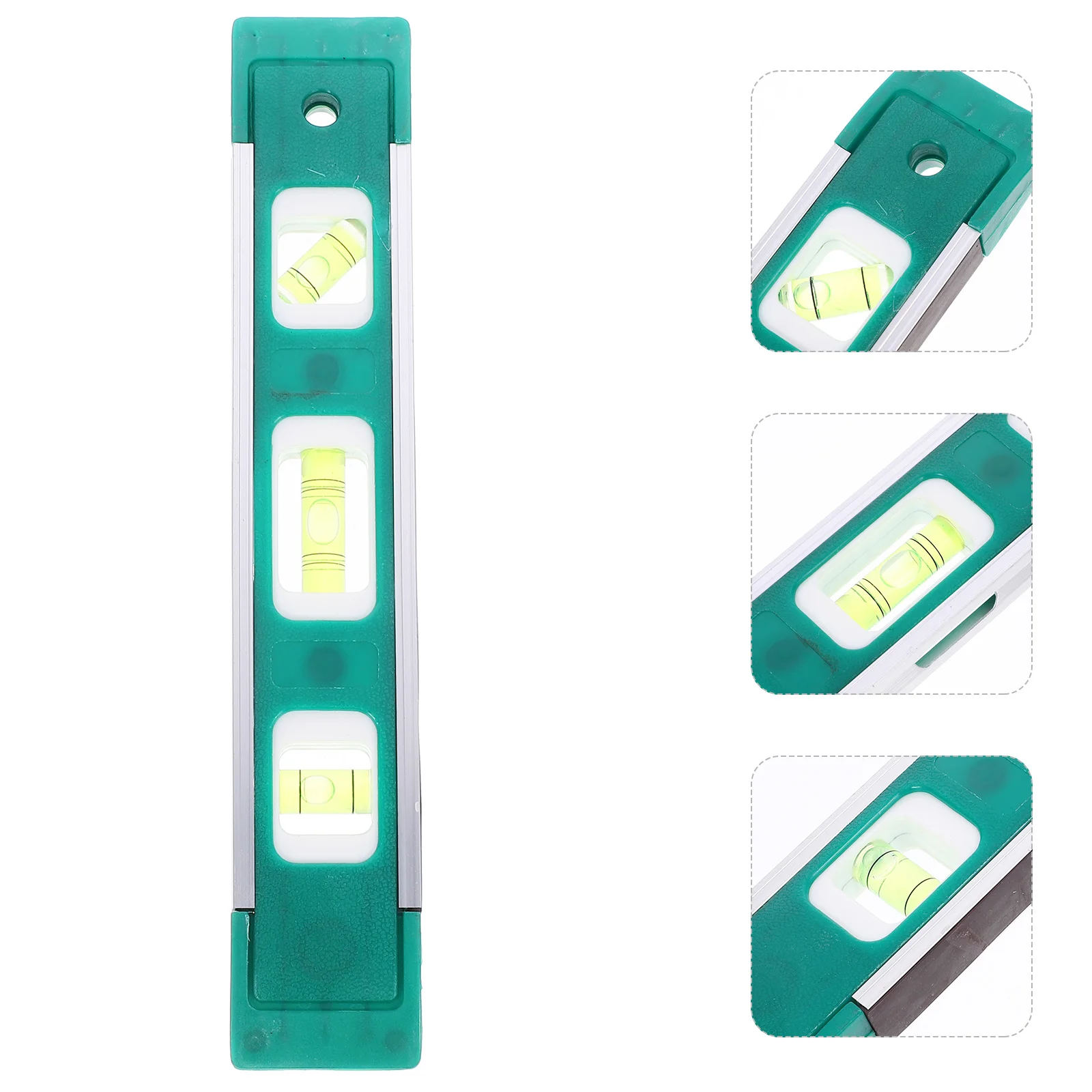 Aluminum Alloy Overhead Viewing Slot Mini Portable Measuring Tool Lightweight Spirit Level Balancing Ruler Magnetic Level Tool