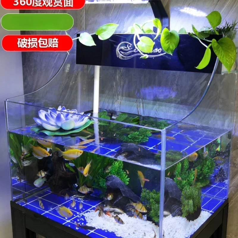 

Small Desktop Home Living Room Square Landscape Lazy Aquarium Manufacturer