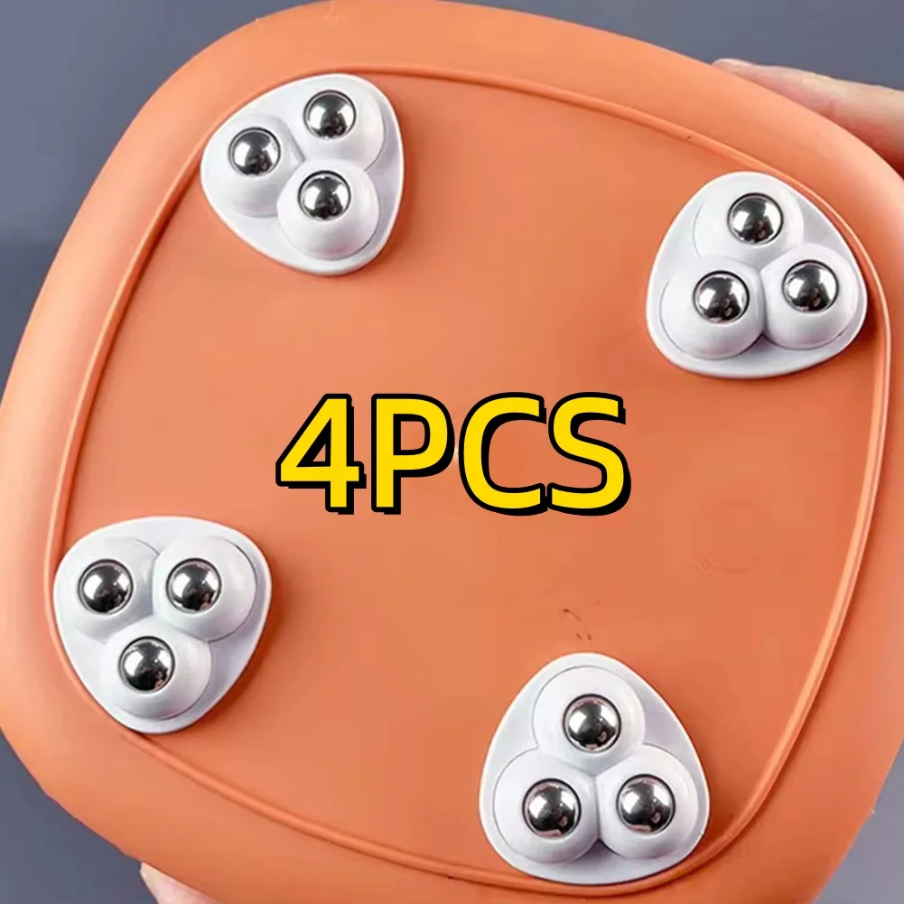 Self Adhesive Paste Universal Wheel 360 Degree Free Rotation Small Wheels No Noise for Trash Can Bottom Kitchen Small Appliances