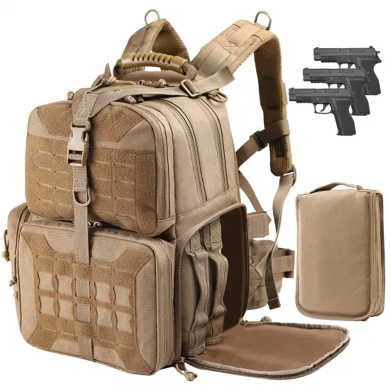 VOTAGOO Tan Tactical Range  Backpack Outdoor Hunting Bag Men's backpack Airsoft Accessories