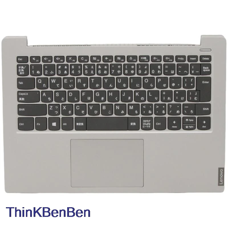 JP Japanese Platinum Grey Keyboard Upper Case Palmrest Shell Cover For Lenovo Ideapad S340 14 14IML 14IWL 14API 14IIL 5CB0S18427