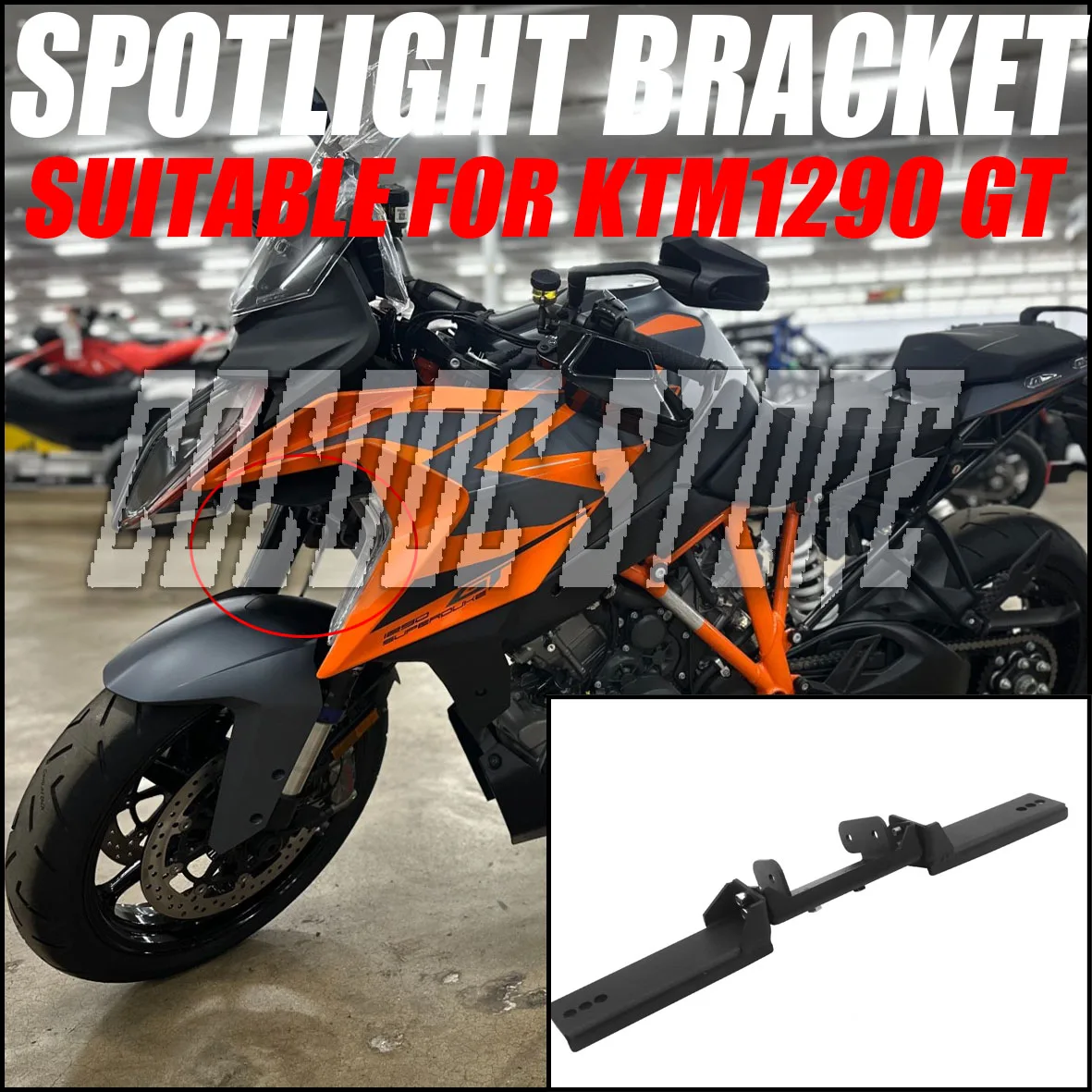 Motorcycle spotlight bracket fog light mounting accessories KTM specific suitable for KTM 1290 GT models.