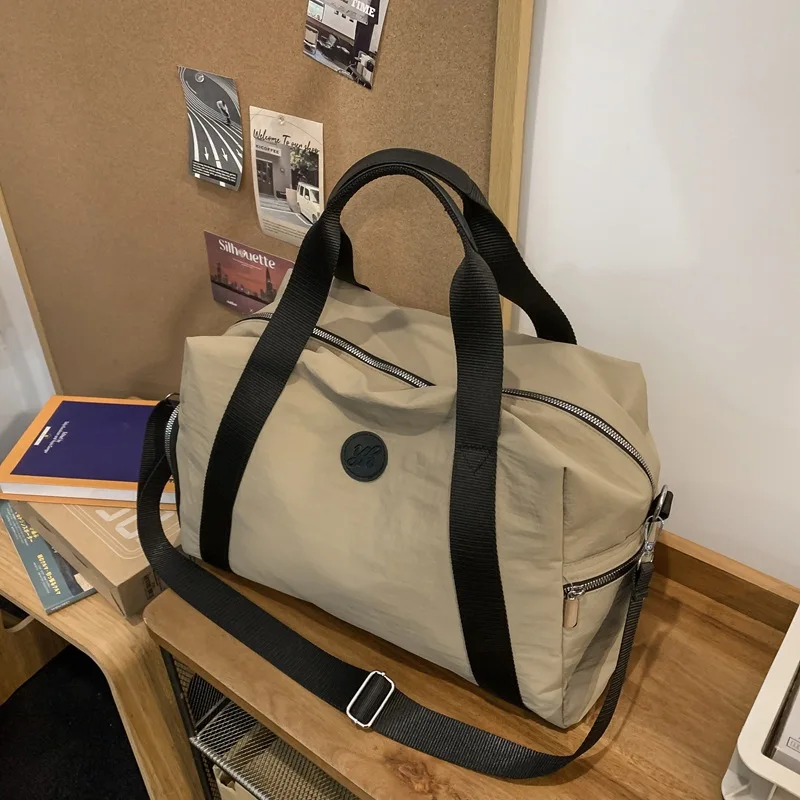 

Large Travel Tote Bag for Women Men 2025 Sports Fashion Shoulder Crossbody Bag High Quality Nylon Handbag Messenger Duffle Bag