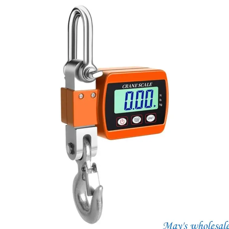500kg Capacity Digital Weighing Scale Cranes Scale For Heavy Objects LCD Screen Backlight Industrial Hook Scales 448A