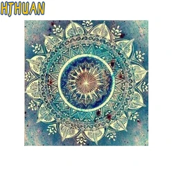 5D Diamond Painting of Abstract Mandala, Round Rhinestones, Embroidery Flowers Decor, 5D, DIY