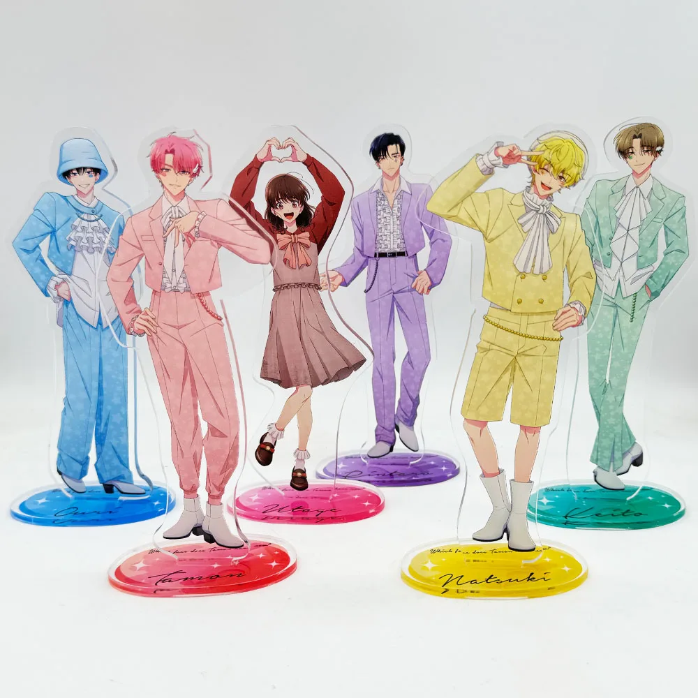 Tamon's B-Seite: Tamon-kun ist ein Idiot! Acryl-Schlüsselanhänger Stand Fukuhara Tamon F/ACE Figur Desktop-Dekoration Sammlung Anime-Geschenke