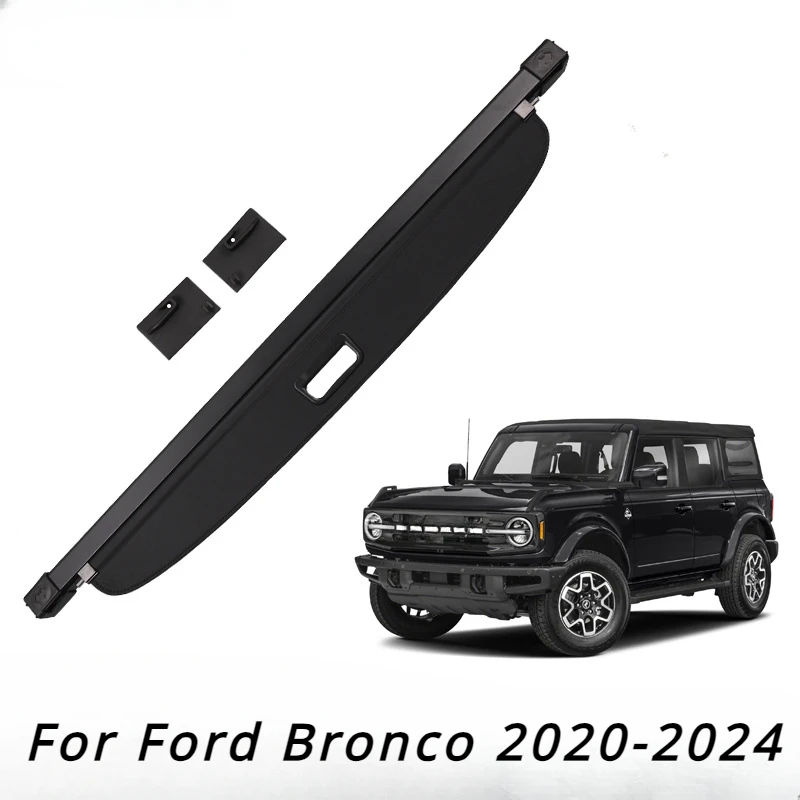 Copertura protettiva per bagagliaio per Ford Bronco 2020-2024 Coperchio per bagagli retrattile durevole Conservazione di valore