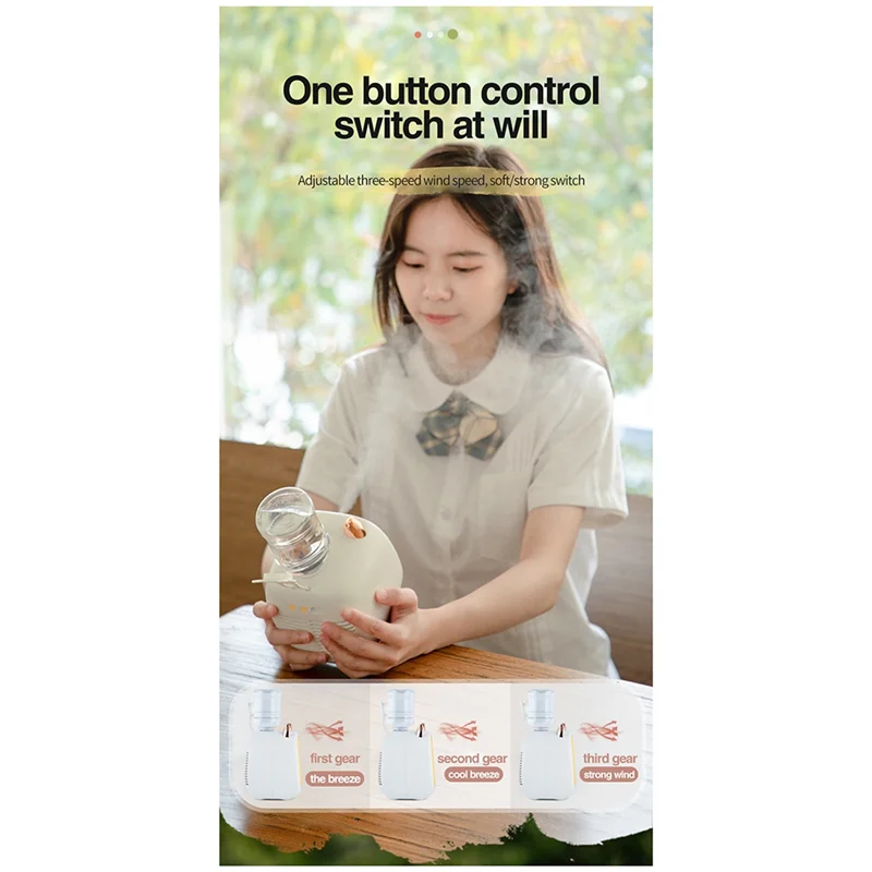 

Мини-вентилятор кондиционера, USB-увлажнитель, 3 скорости, 2 режима для офиса -C-ABRJ