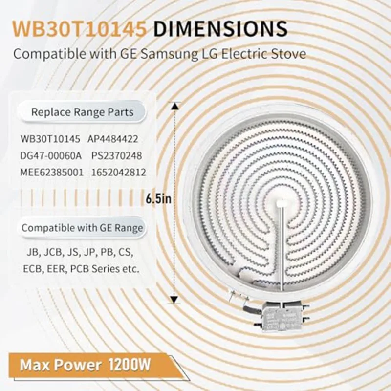 【A88X】WB30T10145 Нагревательные элементы для варочных панелей и духовок Samsung