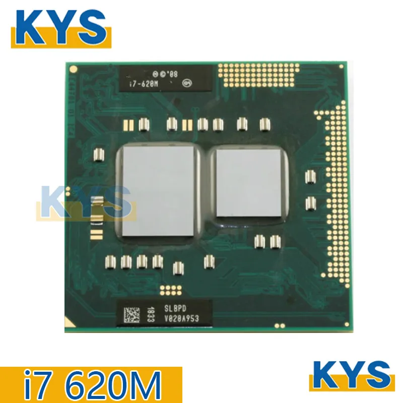 Intel Core For I7 620M I7-620m SLBTQ Dual-Core Laptop CPU 4M/2.66GHz/3333 MHz slot G1 PGA988 HM55 HM57