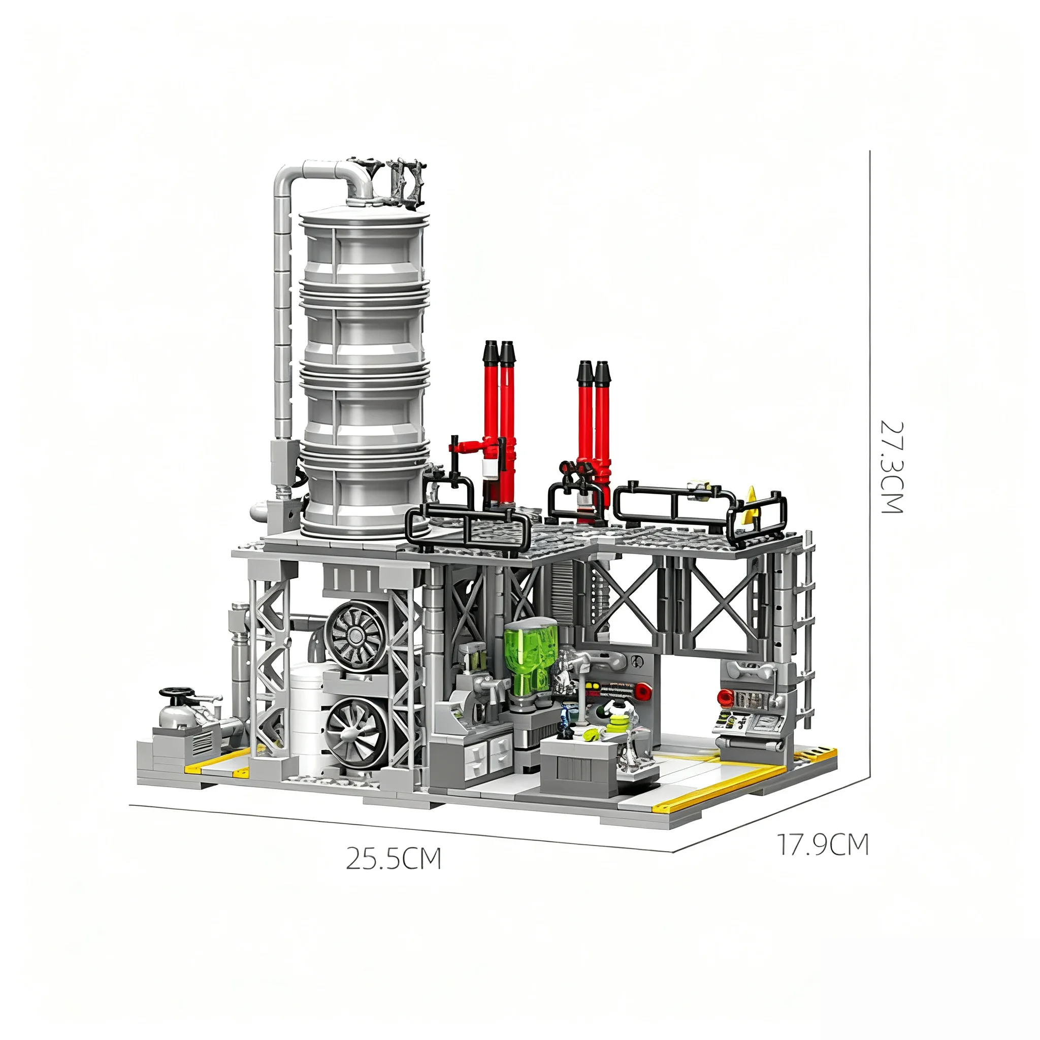 2142 STKS Stad Street View Bouwstenen Aardgas Opslagcentrum Laboratorium Transportstation 3 in 1 Assemblagemodel Kids Gift