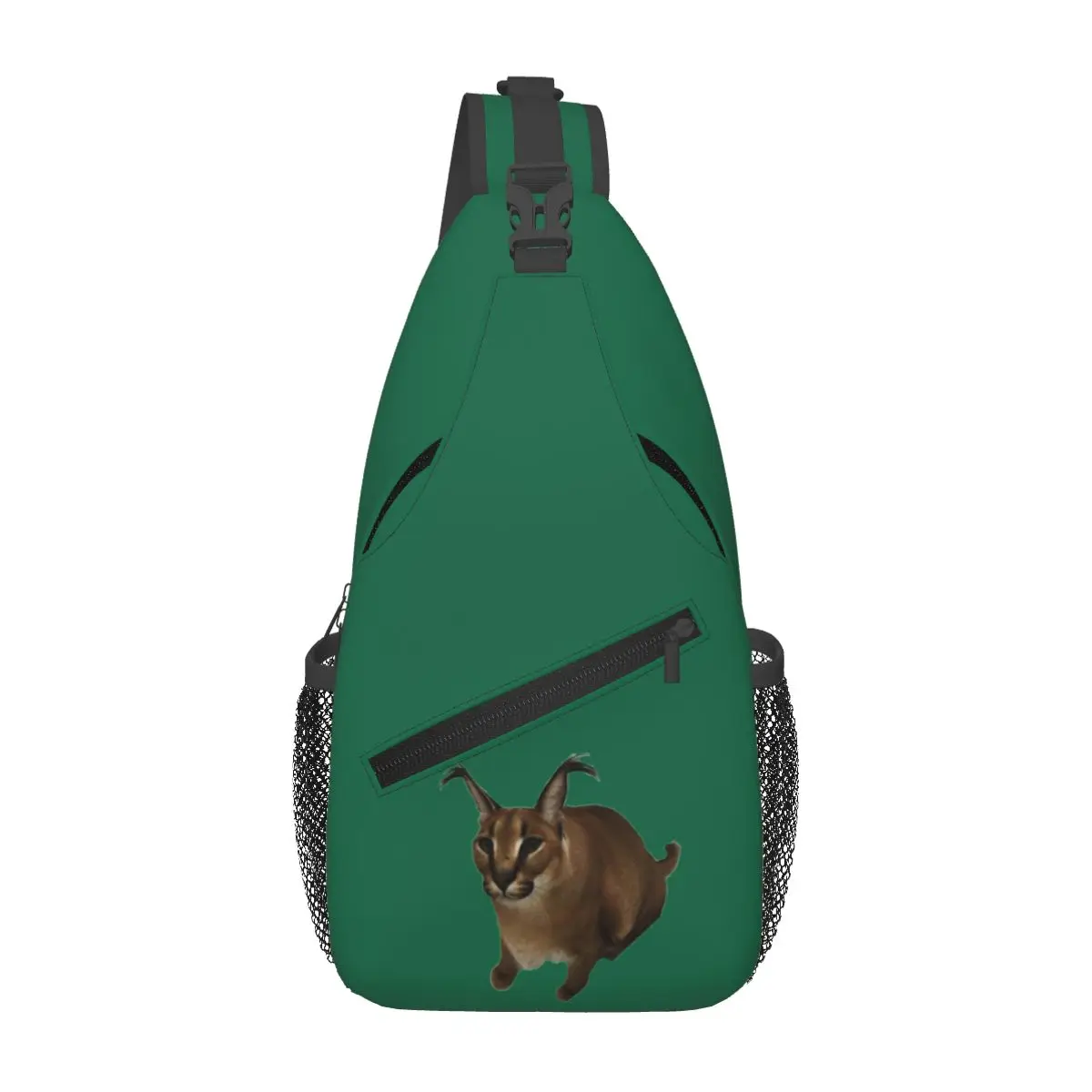 Bolso grande Floppa Animal Cat para hombre, bandolera, bolso de pecho, mochila de viaje, senderismo, bolso de hombro