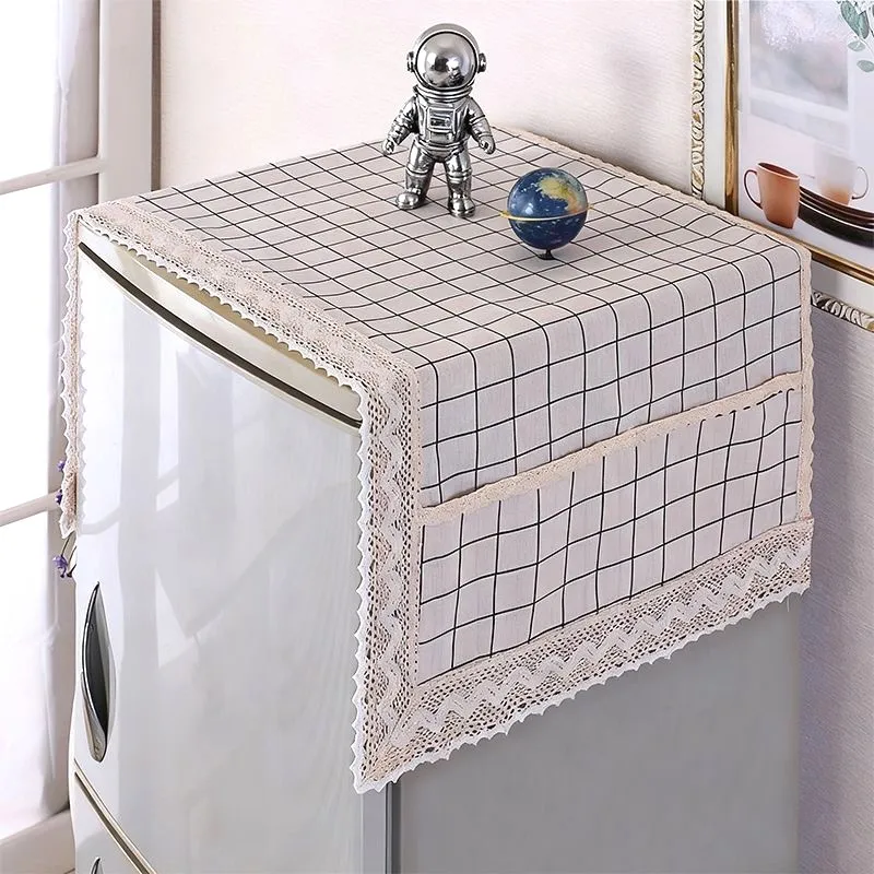 

Универсальный пылезащитный чехол для стиральной машины с карманом для хранения, для одно- и двухдверных моделей