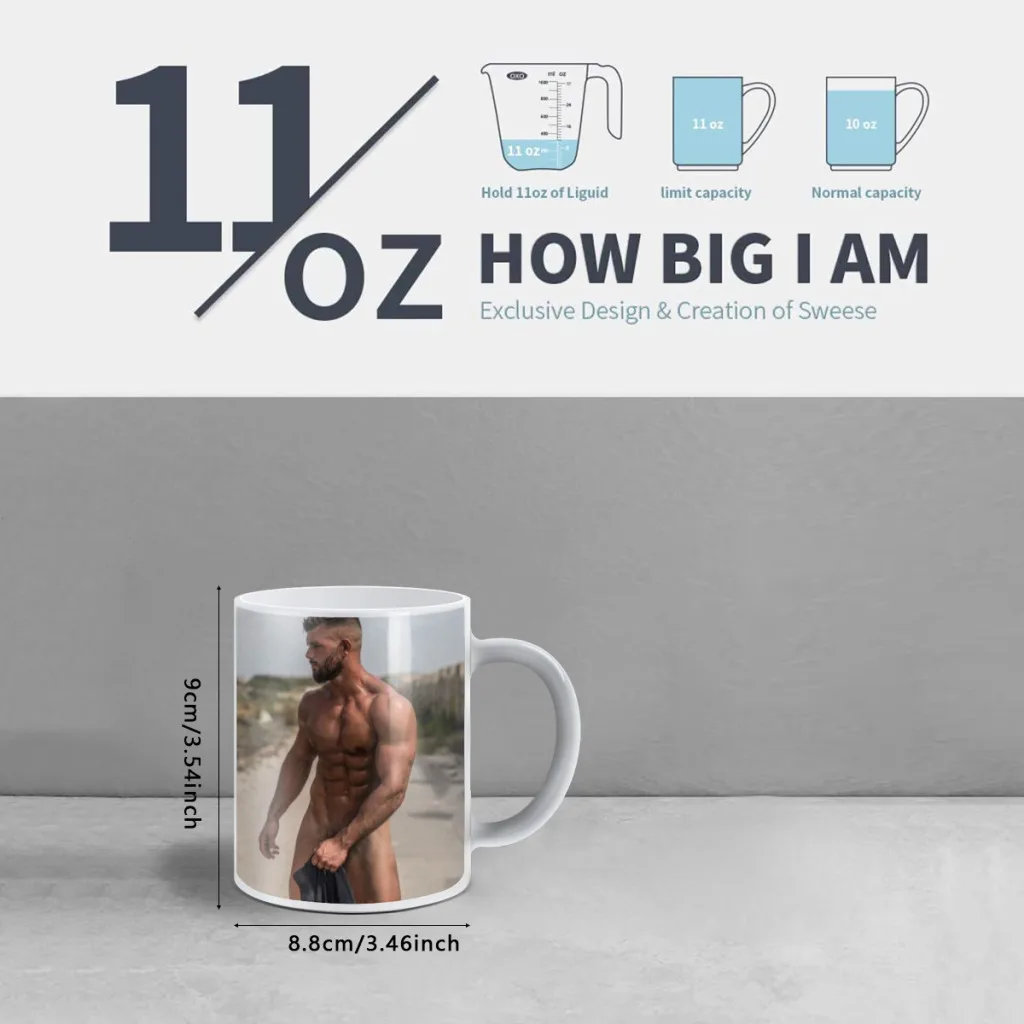 Sexy muscular man Free shipping Mug Changing Color Ceramic Coffee Mugs Magic Tea Cup Best Gift