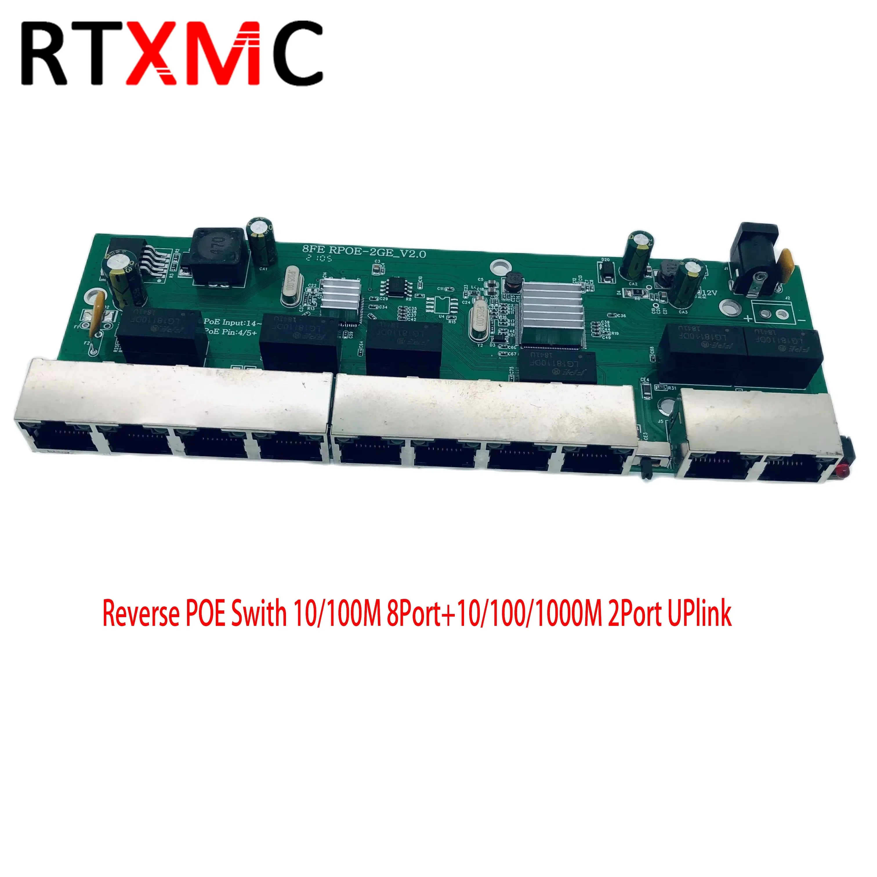switch-pcba-board-10-100m-8fe-10-100-1000m-2ge-uplink-2ge-uplink-reverse-poe-switch-with-vlan-for-cctv-ip-hd-camera-ftth-xge-pon