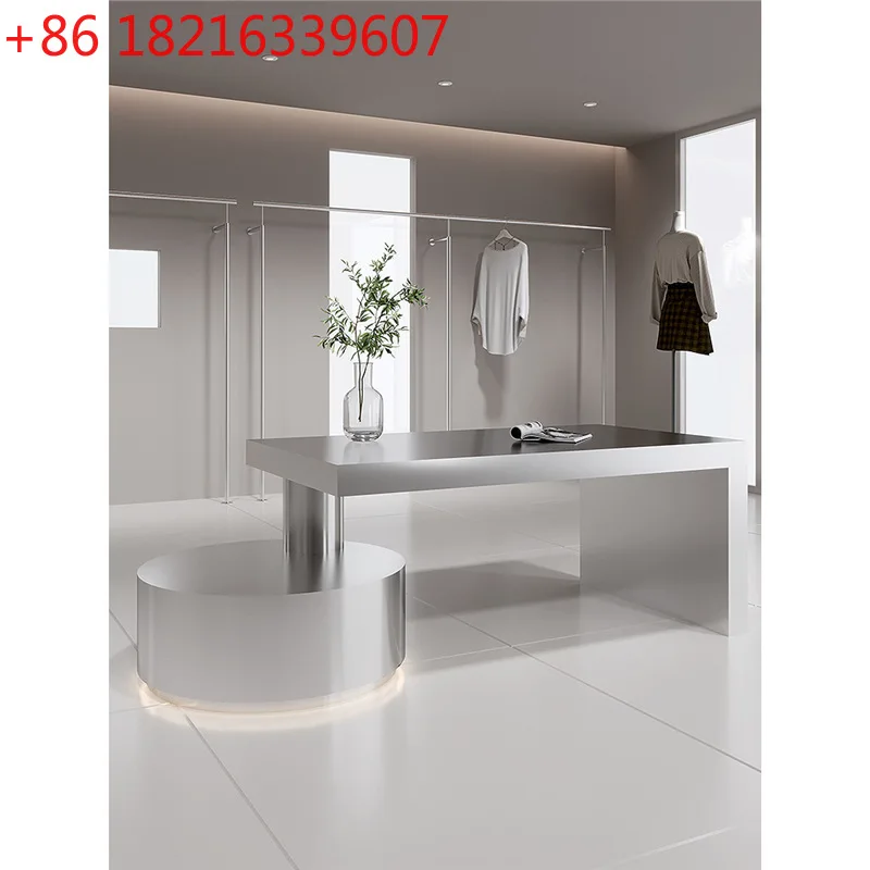 

TAO Stainless steel flower men's and women's clothing store shoes and bags high and low display stand