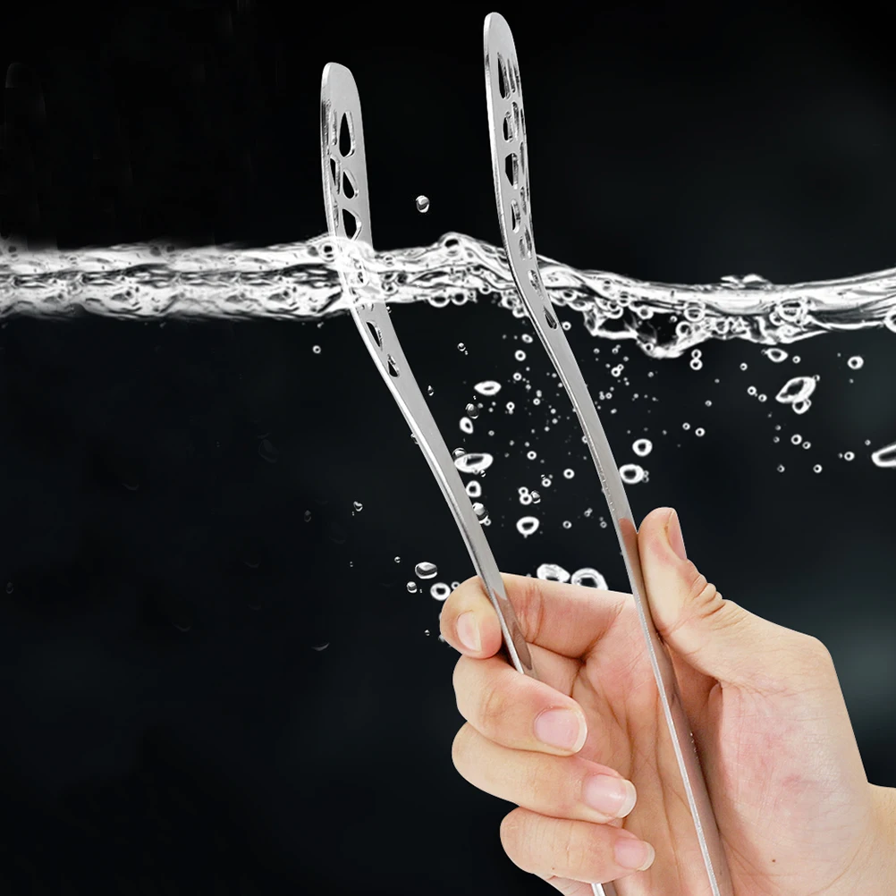 

Stainless Steel Food Clip Bread Tong Multifunction Serving Tongs for Barbecue Steak Kitchen Buffet Grill