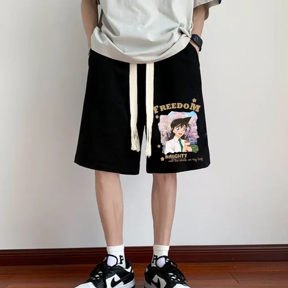 

Мужские шорты с принтом Conan Maori, летние женские повседневные баскетбольные брюки для бега с пятью точками, быстросохнущие пляжные спортивные штаны большого размера