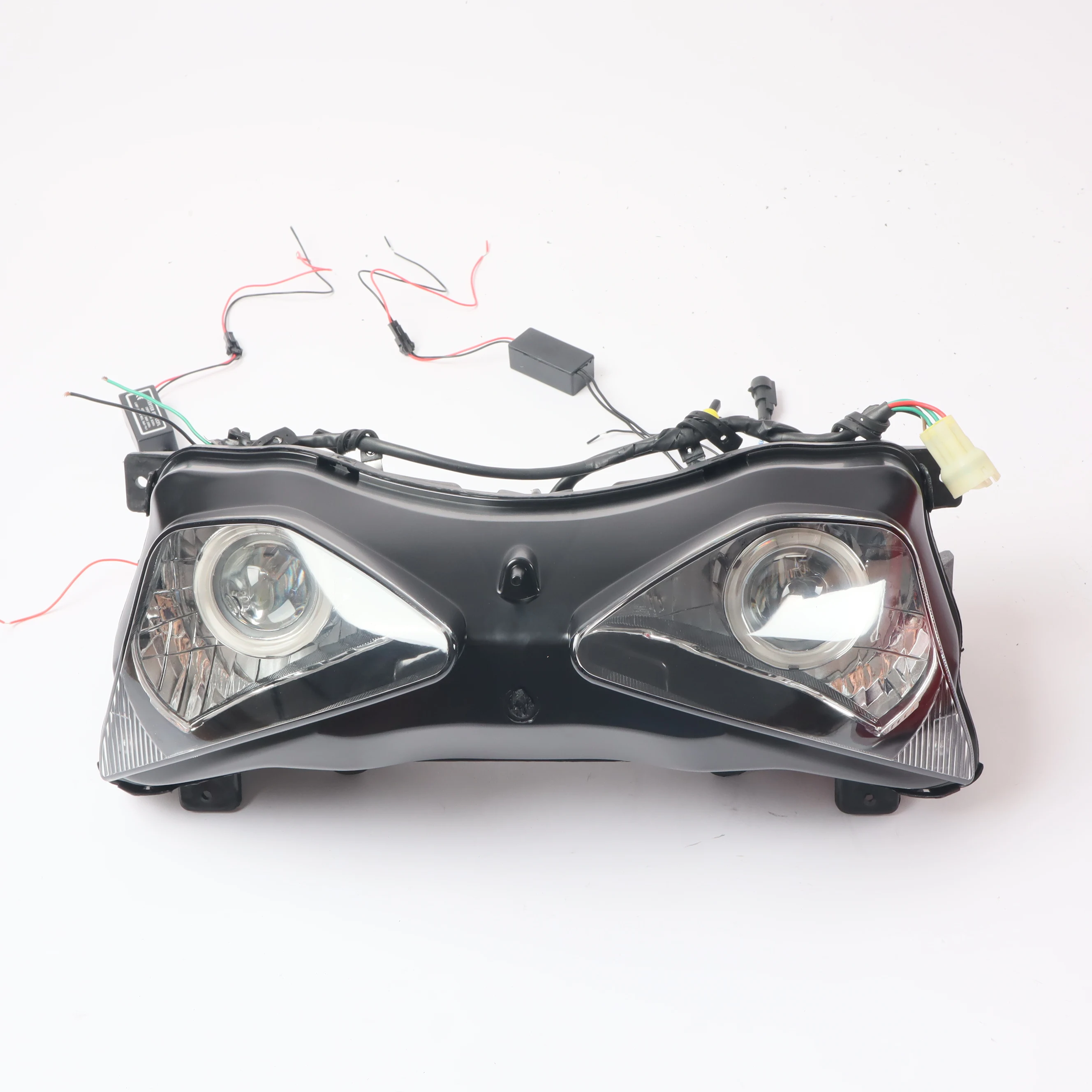 zx6r lamp motorcycle motercycle w angel eyes For KAWASAKI ZX 6R 2003 2004 aftermarket motorcycle headlights