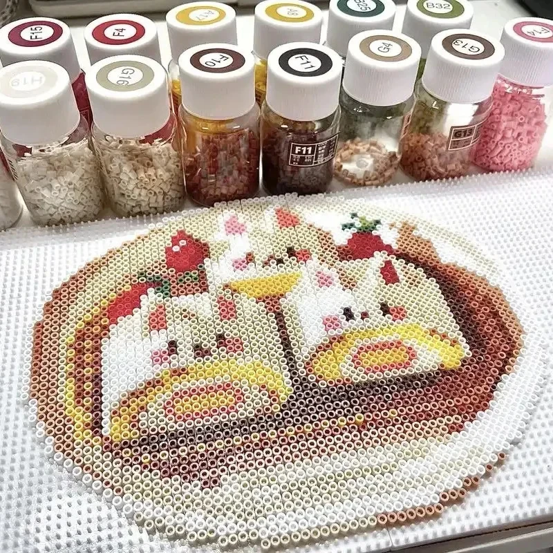 3000Pcs 3D Colorful Hama Beads 2.6mm, Perler Fuse Puzzle Beads, High Quality Beads Refill Pack, Family Interactive Parent-Child